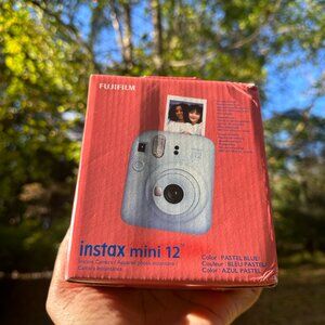 Fujifilm Instax Mini 12 Instant Camera with Case Decoration Stickers Frames Phot